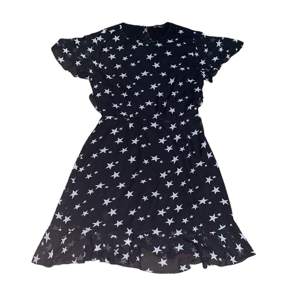 Simplee star print mini dress